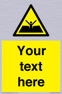 Custom Warning quicksand mud or silt